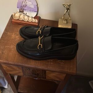 Black Leather Loafers